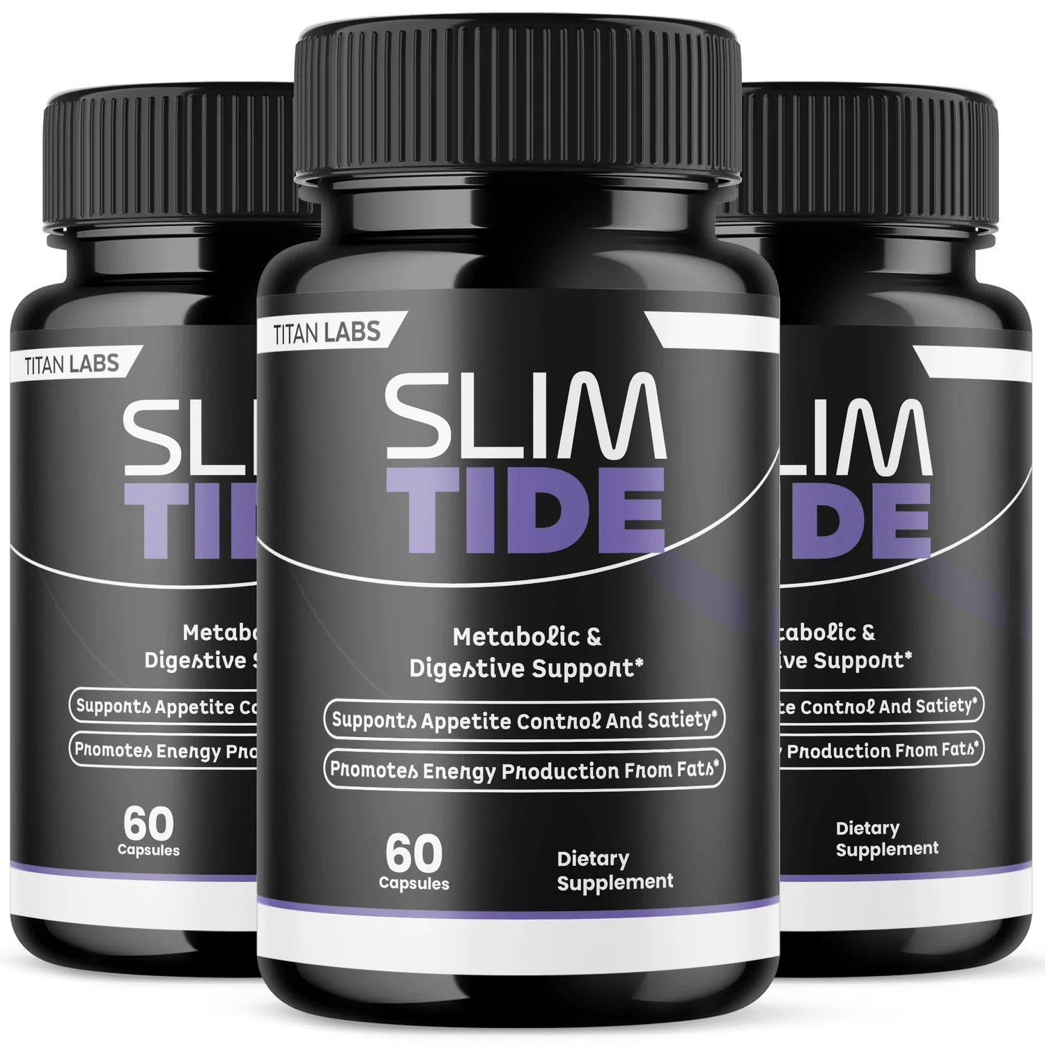 SlimTide® gut-microbiome weight support capsule — 3 bottle pack